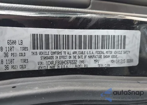 2017 Jeep Grand Cherokee Limited 4X4 z USA, uszkodzony, nr VIN 1C4RJFBG8HC676532